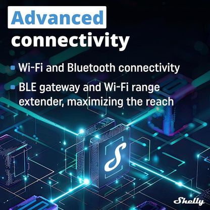 Shelly DALI Dimmer Gen3 -Regulador de Luz LED, Wi-Fi y Bluetooth, Luminarias DALI, Alimentación de Bus Integrada, Control Remoto App iOS y Android, No HUB, Alexa, Smart Home, SmartThings