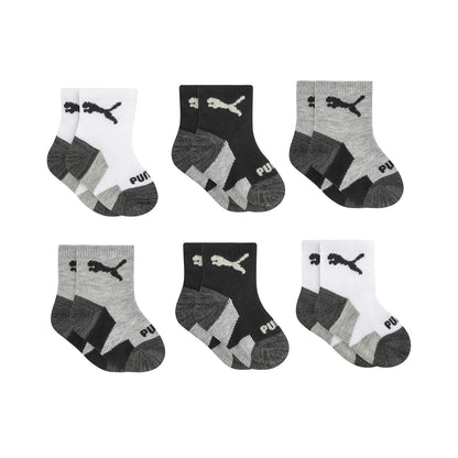 PUMA - Calcetines tobilleros para bebé (6 unidades)