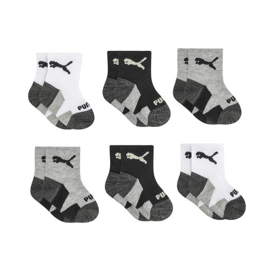 PUMA - Calcetines tobilleros para bebé (6 unidades)