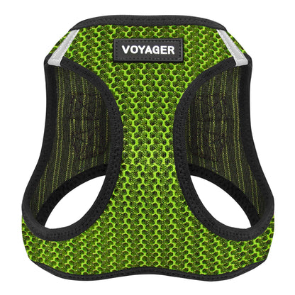 Best Pet Supplies Arnés Voyager Step-In Air para Perro, Todo Clima - Grande (Pecho: 18" - 21") - Verde lima