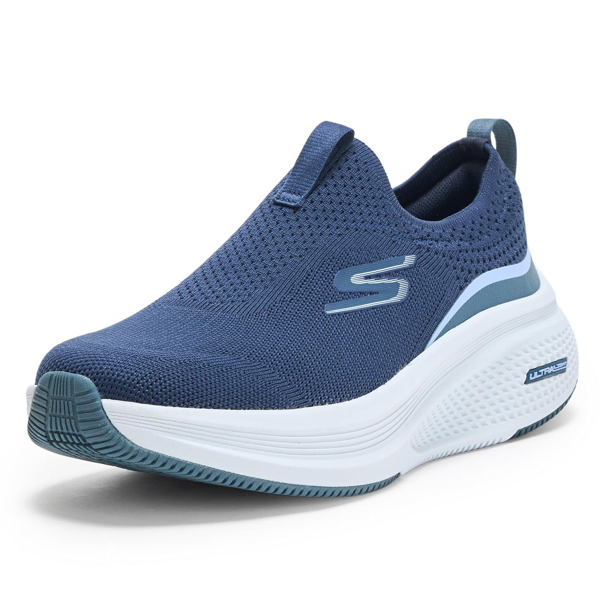 Skechers Go Run Elevate 2.0 Cadena Zapatillas para Mujer - 24.5 cm - Azul marino - azul