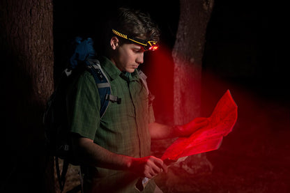 CAT Work Light CT4120 - Lámpara de cabeza con batería, multifuncional (para campamento, correr, senderismo, lectura y trabajo), 3 baterías AAA incluidas