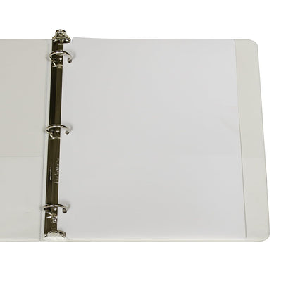 C-Line Two-Pocket Heavyweight Poly Portfolio Folder with Three-Hole Punch, Box of 25, White (33937-25)