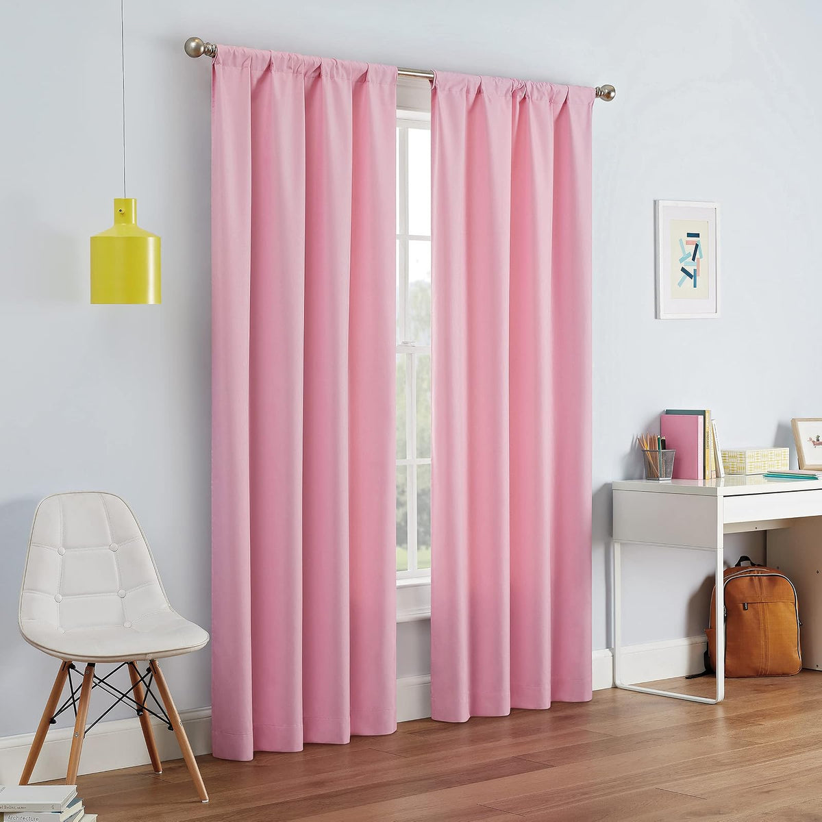 Eclipse Kendall Panel de Cortina Blackout Térmica - Rosa - 106.7An x 137.2Al cm (1 Paneles)