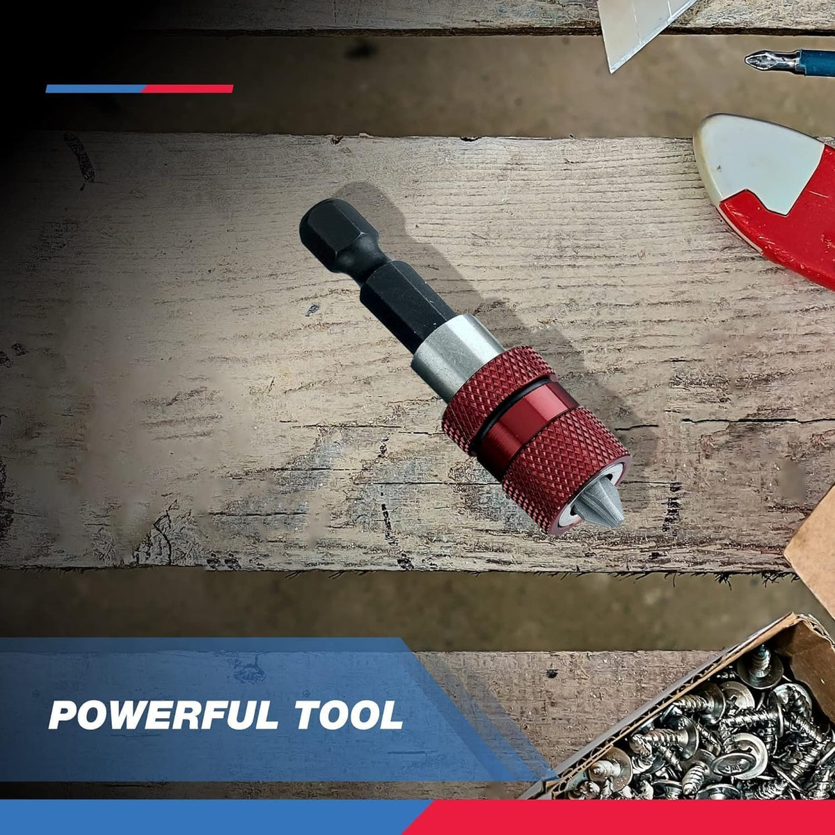 Neiko® 00238A Destornillador Portabrocas Ajustable con Punta Magnética y Eje ionizado en Níquel Endurecido, Incluye brocas de 2.0, 2.5, 3.0 mm