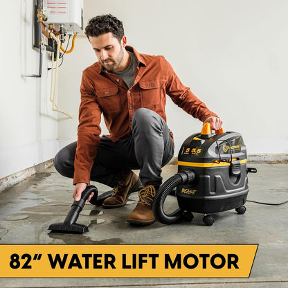 Vacmaster Aspiradora Industrial Profesional Beast 19L 5.5HP - para Líquidos y Sólidos 120V - VFB511H 0201