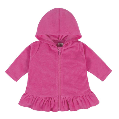 Gerber Baby Girls' and Toddler Zipper Hoodie Terry Swimsuit Cover Up