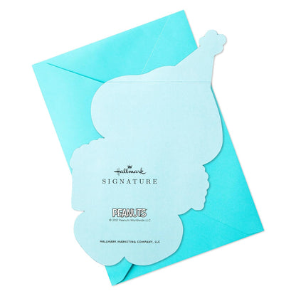 Hallmark Signature Peanuts Tarjeta de cumpleaños (Snoopy, Happiness)
