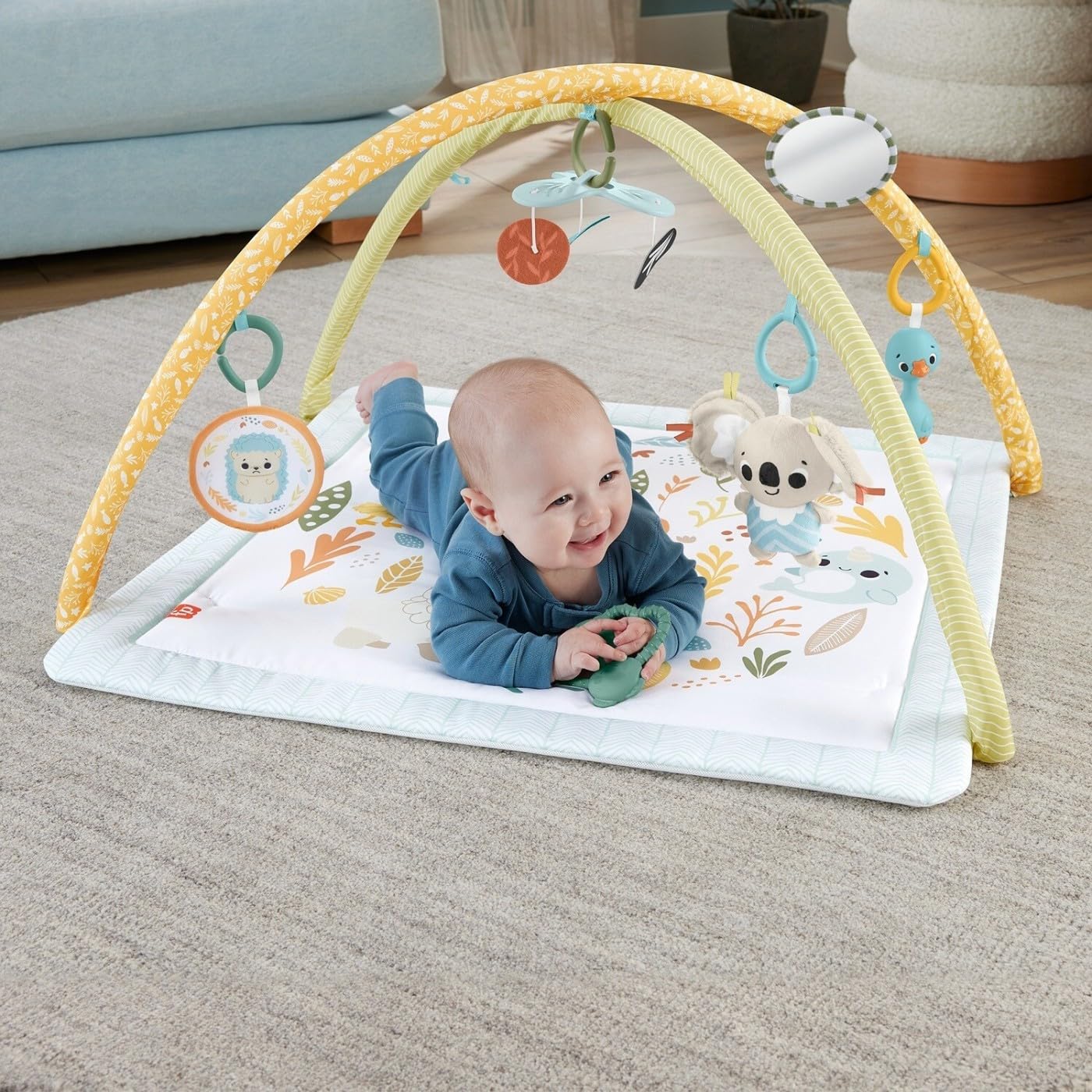 Fisher-Price Baby Gimnasio para Bebés Primeros Sentidos para bebés de Recién Nacidos en adelante