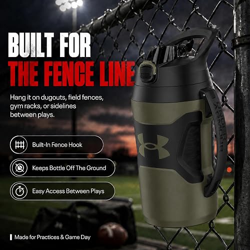 Under Armour Botella de agua de 64 onzas, verde
