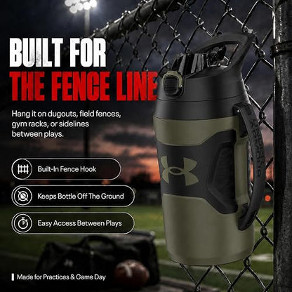 Under Armour Botella de agua de 64 onzas, verde
