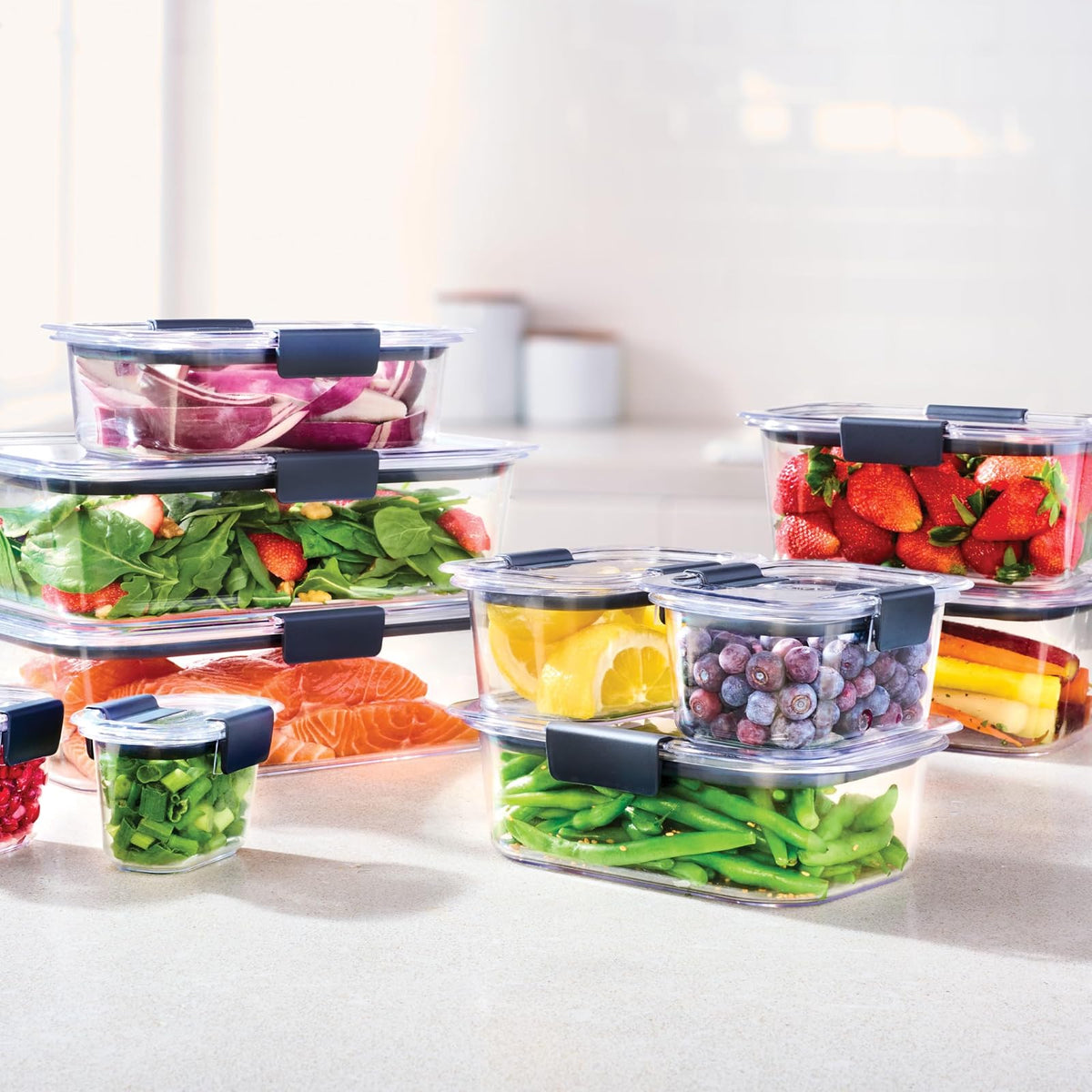 Rubbermaid - Recipiente para alimentos, 4.7 tazas, paquete de 4, Transparente, 4.7 Cup, 4-Pack, 1, 4