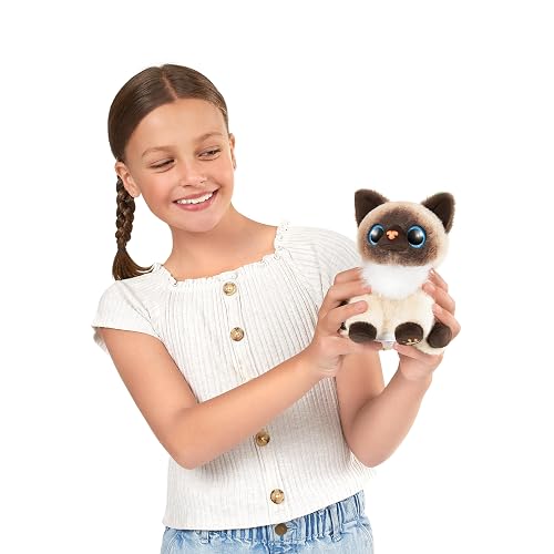 Pets Alive Smitten Kittens (Bonnie) de Zuru, Surprise Kitten Ghitten Plush, Plushies Ultra Soft, Pets Interactive Toy, 10 Sonidos, Cat Pet Aldel para niños y niñas
