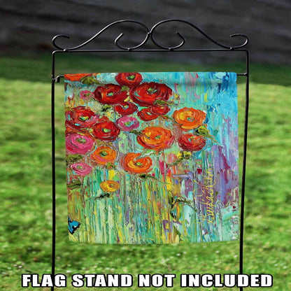 Toland Home Garden 119533 Fabulous Flowers - Bandera Decorativa para jardín (31,8 x 45,7 cm)