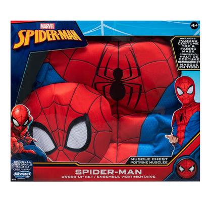 Marvel Spider-Man - Caja oficial de disfraces para jóvenes, parte superior acolchada con máscara desmontable (0) multicolor
