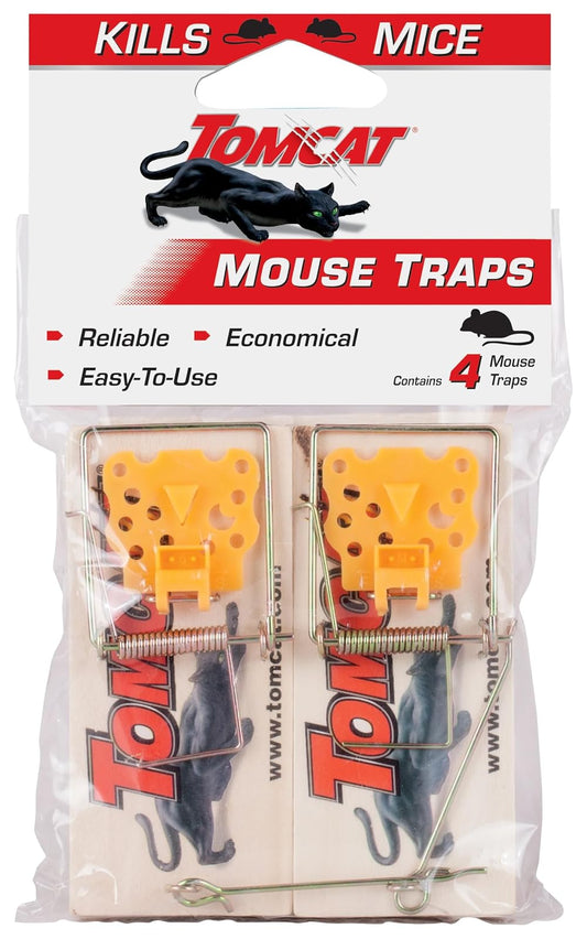Tomcat 0373312 Mouse Traps (Wooden), 1 Pack