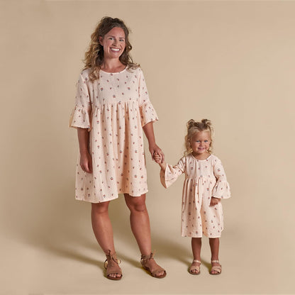 Modern Moments by Gerber Mommy and Me Gauze Dress Atuendo de Jugador Bebé-Niñas