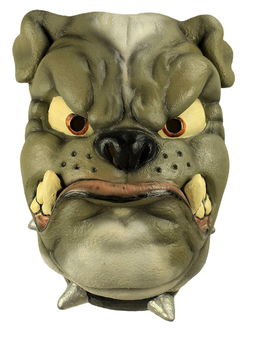 Bulldog, Máscara Divertida Chistosa de Perro Perrito, Máscaras de Animales Divertidos Ideales para Halloween y Fiestas de Disfraces