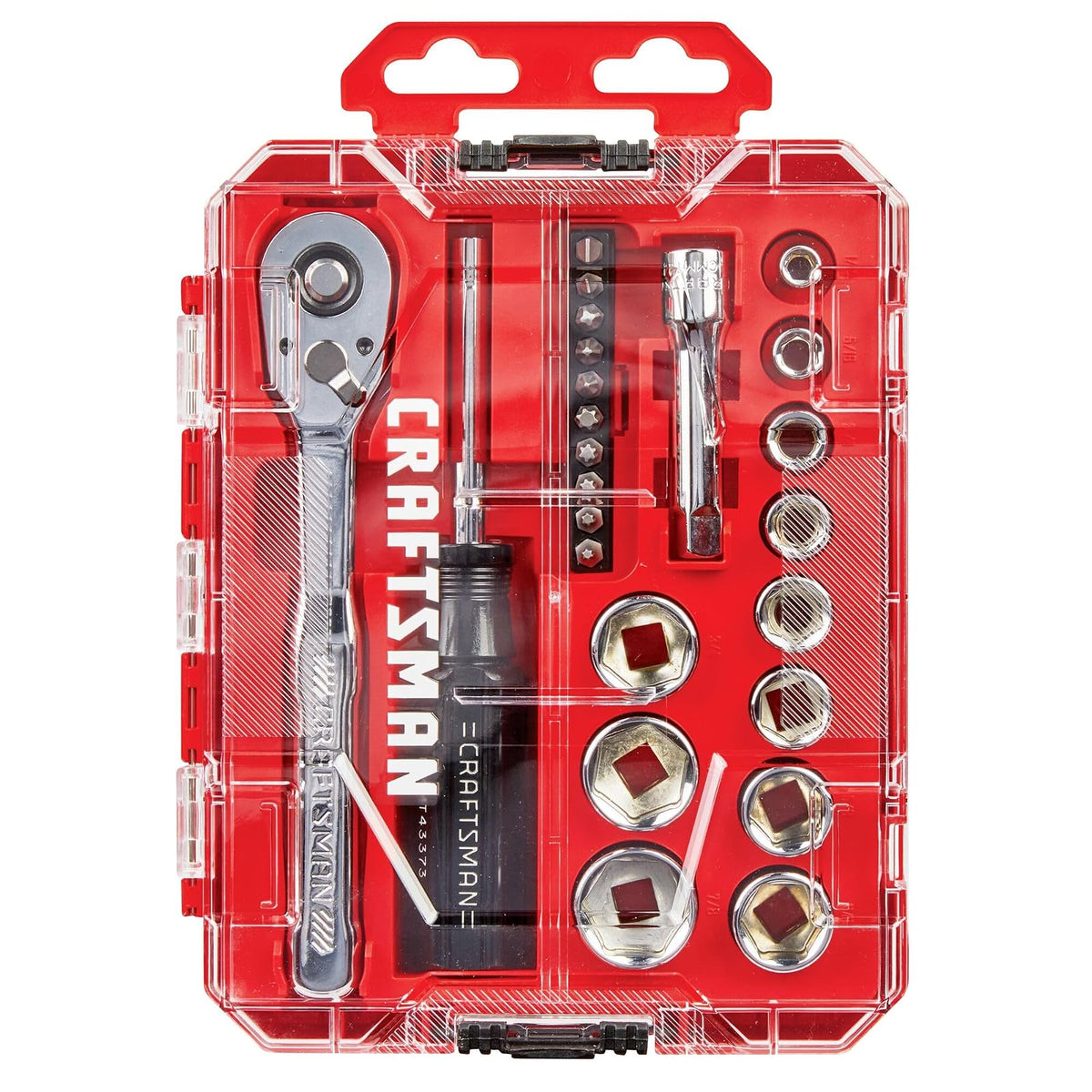 CRAFTSMAN - Juego de herramientas mecánicas, 24 piezas, 3/8 pulgadas (CMMT12112)