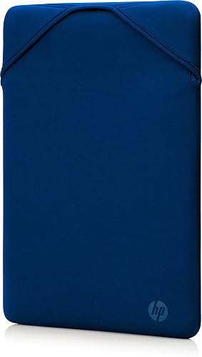 HP Funda para Laptop Reversible 15.6", Diseño Delgado, Doble Vista, Hecho con Neopreno, 39.6 cm, Negro/Azul (2F1X7AA)
