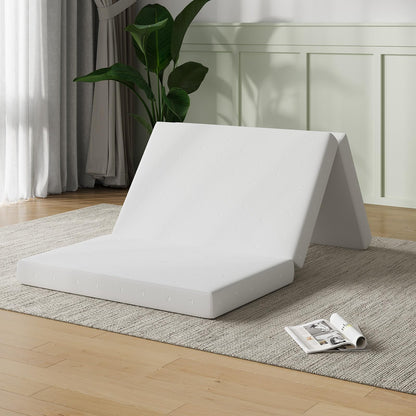Novilla - Colchón Plegable de Espuma de tamaño Completo con Funda de diseño de Nube, colchón Plegable de 4 Pulgadas para aliviar el Dolor de Espalda, Adecuado para Camping, Viajes en Caravana
