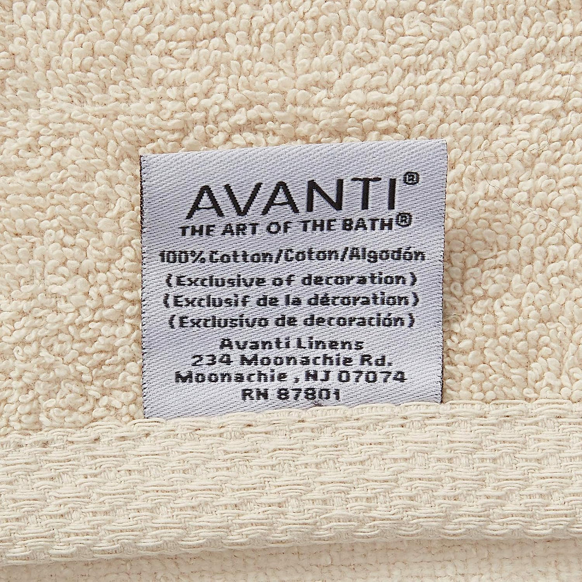 Avanti Linens - Toalla de Mano, Toalla de algodón Suave y Absorbente, Accesorios de baño inspirados en la Playa (colección Seaglass Collection)