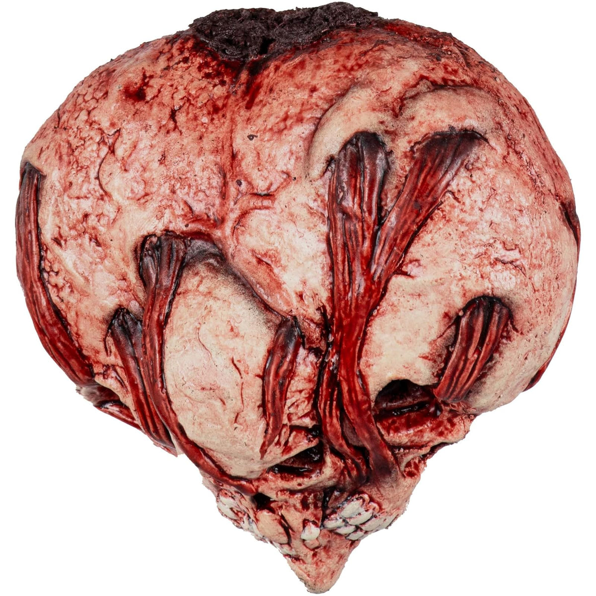 Ghoulish Productions Decorativo De Látex Horror Heart, Adorno Látex Corazón de Calaveras de Terror Adorno para Halloween y Fiestas Temáticas, Decorativos de Halloween Calaveras con Forma de Corazon
