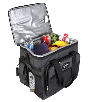 Koolatron - Enfriador eléctrico portátil con Enchufe de 12 V, 26 Cuartos de galón (25 l), Nevera portátil de Coche con Cable de alimentación CC, Correa de Hombro Ajustable, Almacenamiento de Cables
