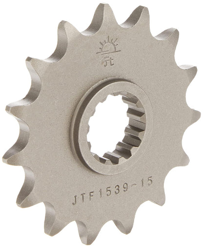 JT Sprockets JTF1539.15 - Piñón Delantero de Acero 15T, Color Negro