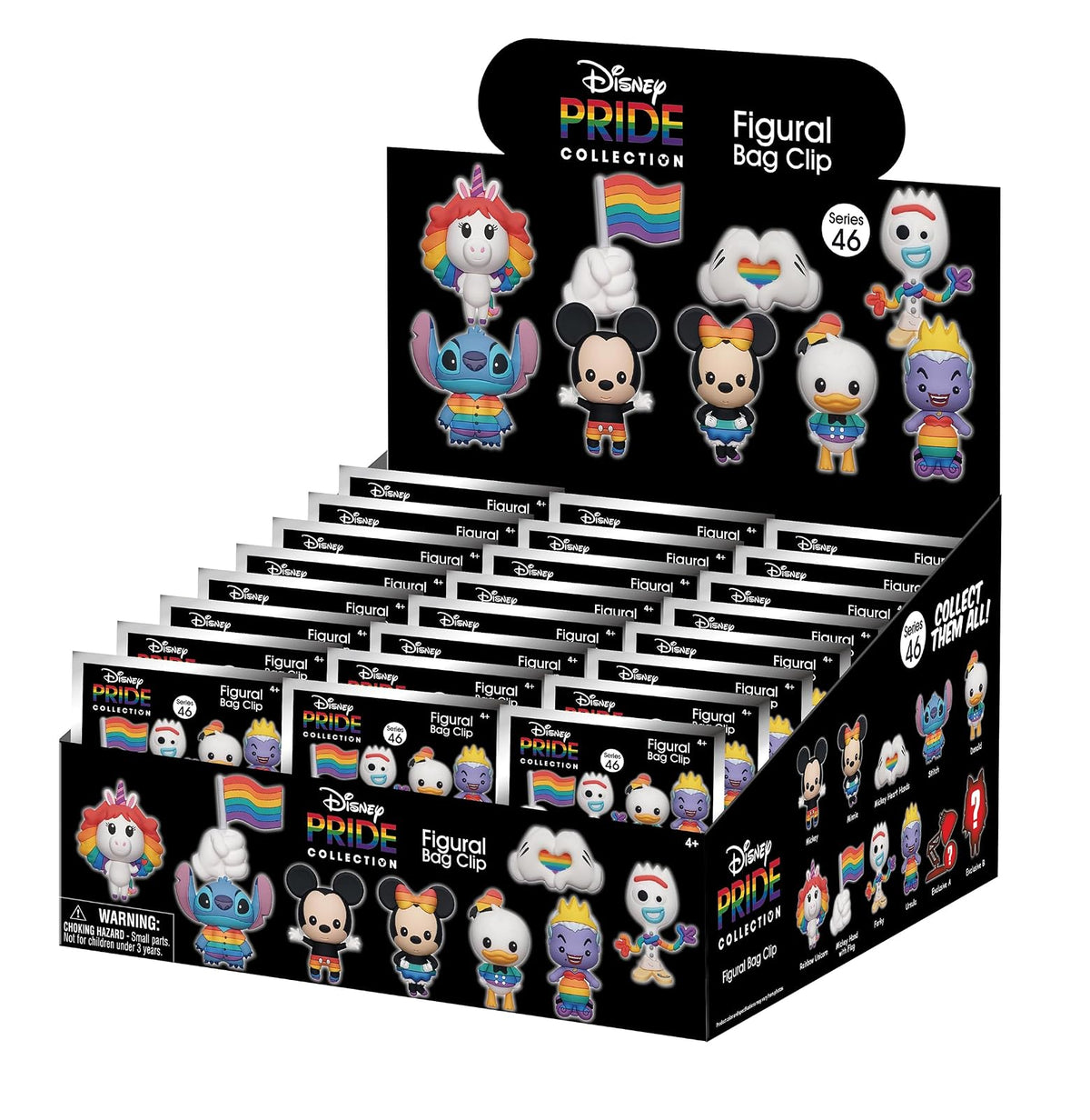 Disney Pride Rainbow 3D - Clip de bolsa de espuma (serie 46)