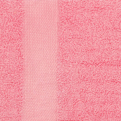 SIMPLI-MAGIC Juego de Toallas de baño, 2 Toallas de baño, 2 Toallas de Mano y 6 paños (Juego de 10 Piezas), Toallas de algodón Hilado en Anillo Altamente absorbentes para baño, Toalla de Ducha (Rosa)