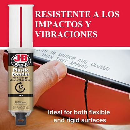 J-B Weld Oficial Jeringa Adhesivo Plastico 50133SPA 25ml