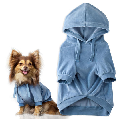 Pet Passion - Chamarra con Capucha para Perros pequeños, medianos y Grandes, Tela Vaquera decolorada, Talla XXL