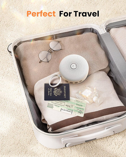 Dreamegg - Máquina portátil de ruido para bebé adulto, cuenta con batería potente, 21 sonidos calmantes, cancelación de ruido para oficina y sueño, terapia de sonido para el hogar, viajes, regalo de