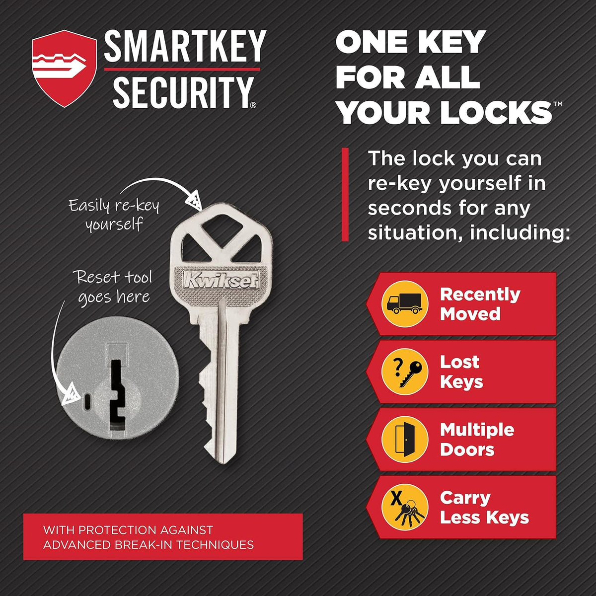 Kwikset 660 - Cerradura de cerrojo para puerta de entrada frontal redonda de níquel satinado, tornillo muerto de un solo cilindro, con protección Microban