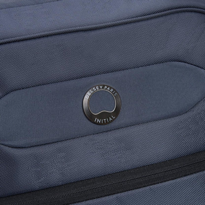 Mochila de Viaje Delsey Easy Trip 20 Pulg. Bolsillo porta laptop, correas sujetadoras internas, Compatible con sistema Trolley, Color Azul