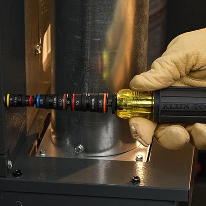 Klein Tools 32303HD Juego de destornilladores de impacto SAE 20 en 1 y herramienta de destornillador con puntas Phillips, ranuradas, cuadradas y Torx