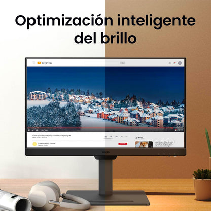 BenQ GW2490T - Monitor de computadora de 24 Pulgadas, 100 Hz, FHD 1920 x 1080p, IPS | Tecnología de Cuidado de los Ojos, luz Azul Baja, antideslumbrante, Brillo Adaptable, Altura e inclinación