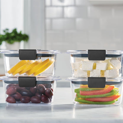 Rubbermaid - Recipiente para alimentos, 4.7 tazas, paquete de 4, Transparente, 4.7 Cup, 4-Pack, 1, 4