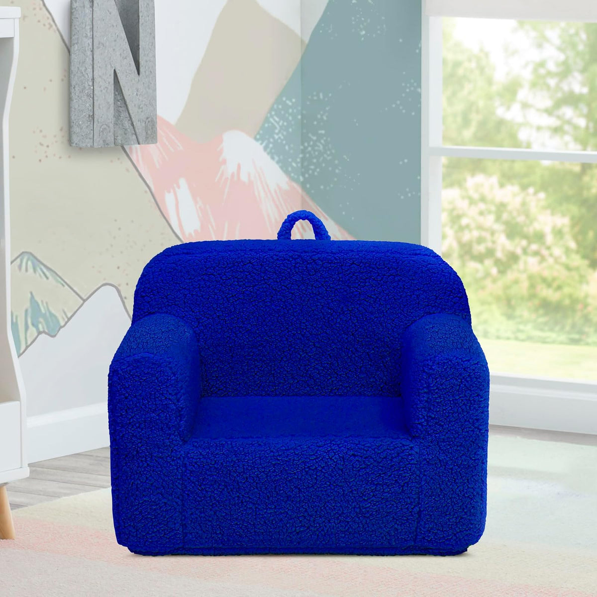 Delta Children Silla Infantil Sherpa Cozee - Color: Azul Royal