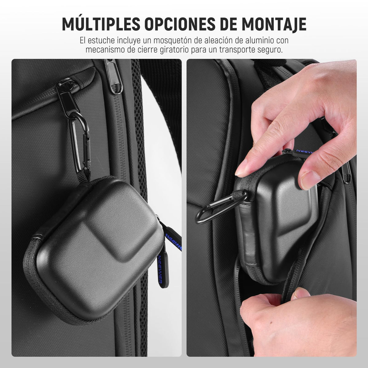 NEEWER Estuche Transporte para Pocket 3, Compatible con DJI Osmo Pocket 3 Gimbal Cámara & Asa & Creator Combo Accesorio Filtro