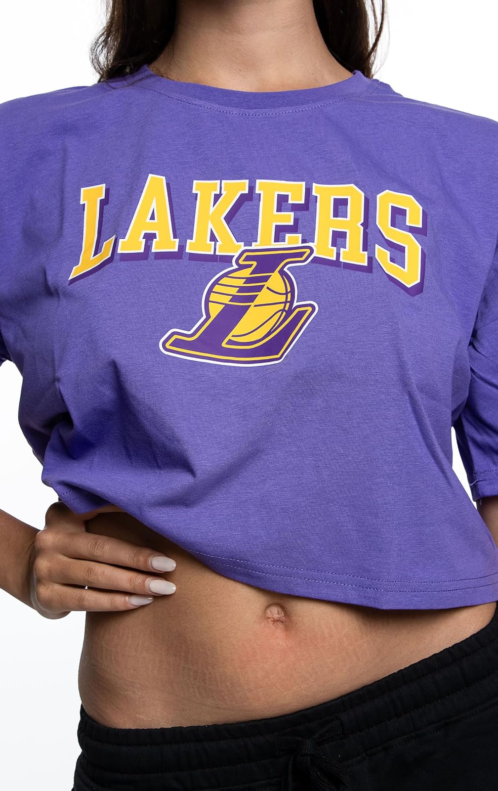 FExPro México Inc Crop Top NBA Manga Corta para Mujer Talla
