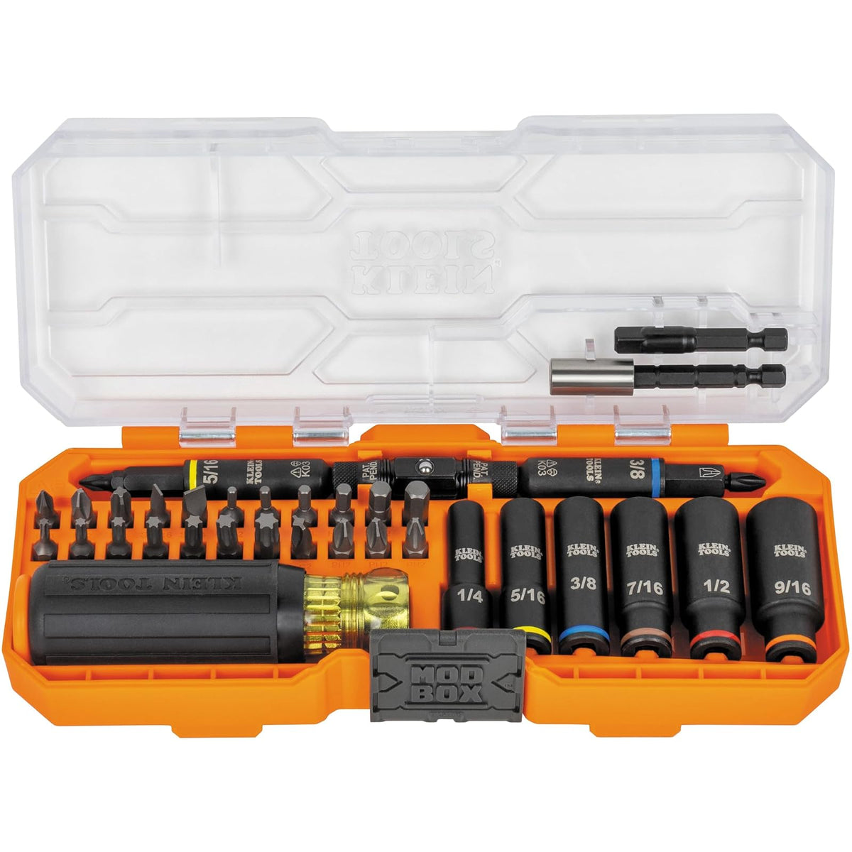 Klein Tools 32502HD Desarmador Multipuntas y Dados de Impacto con 41 Piezas KNECT