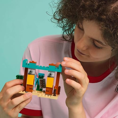 LEGO® Minecraft® La Patrulla del Desierto de los Illanos Juguete basado en el Videojuego, Figuras de un Saqueador, un Vindicador y un Caballero Cactus para niños Desde 7 años 21267