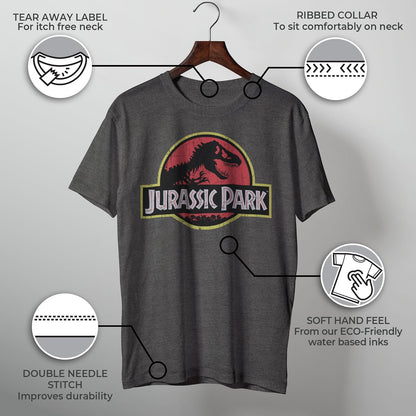 Jurassic Park - Playera clásica con Logotipo de película para Hombre