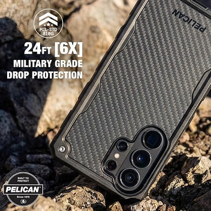 Pelican Shield - Funda para Samsung Galaxy S26 Ultra [Carga magnética e inalámbrica] con protección contra caídas de Grado Militar de 25 pies, Funda Resistente con Clip para cinturón para Samsung