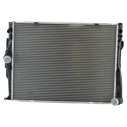 TRQ - Radiador de aluminio con núcleo de 2 filas, núcleo de 60 cm | Para 2008-2013 BMW 128i 2007-2013 328i 2009-2013 328i xDrive 2007-2008 328xi 2009-2011 Z4 transmisión automática