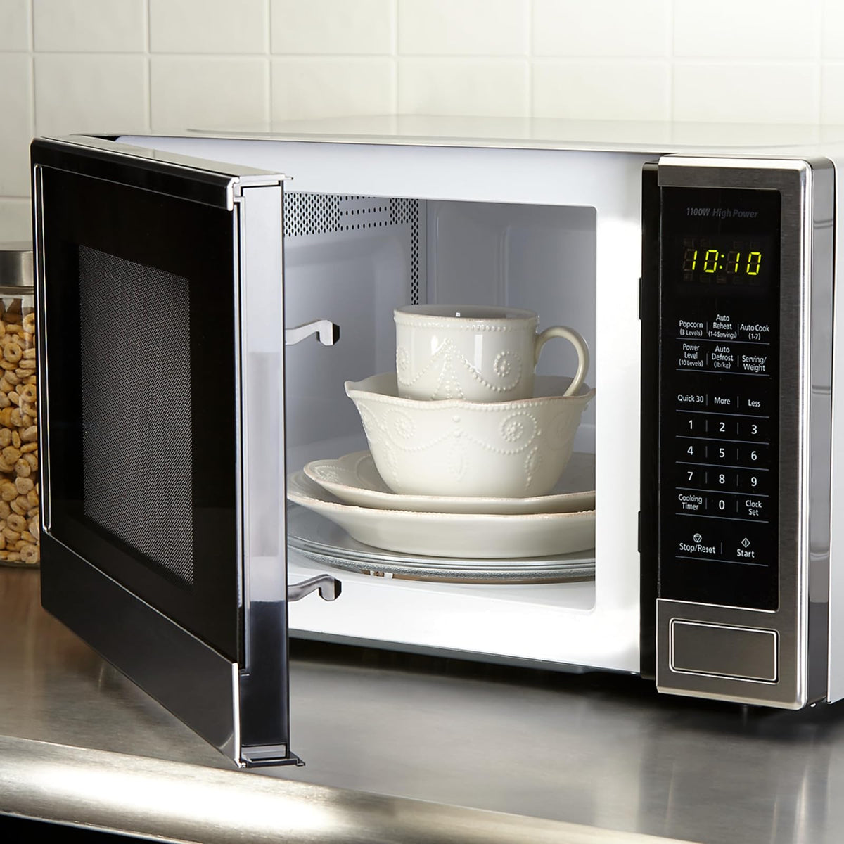 Lenox French Perle Tidbit Plato, Puesto de mesa de 4 piezas, Off - Blanca