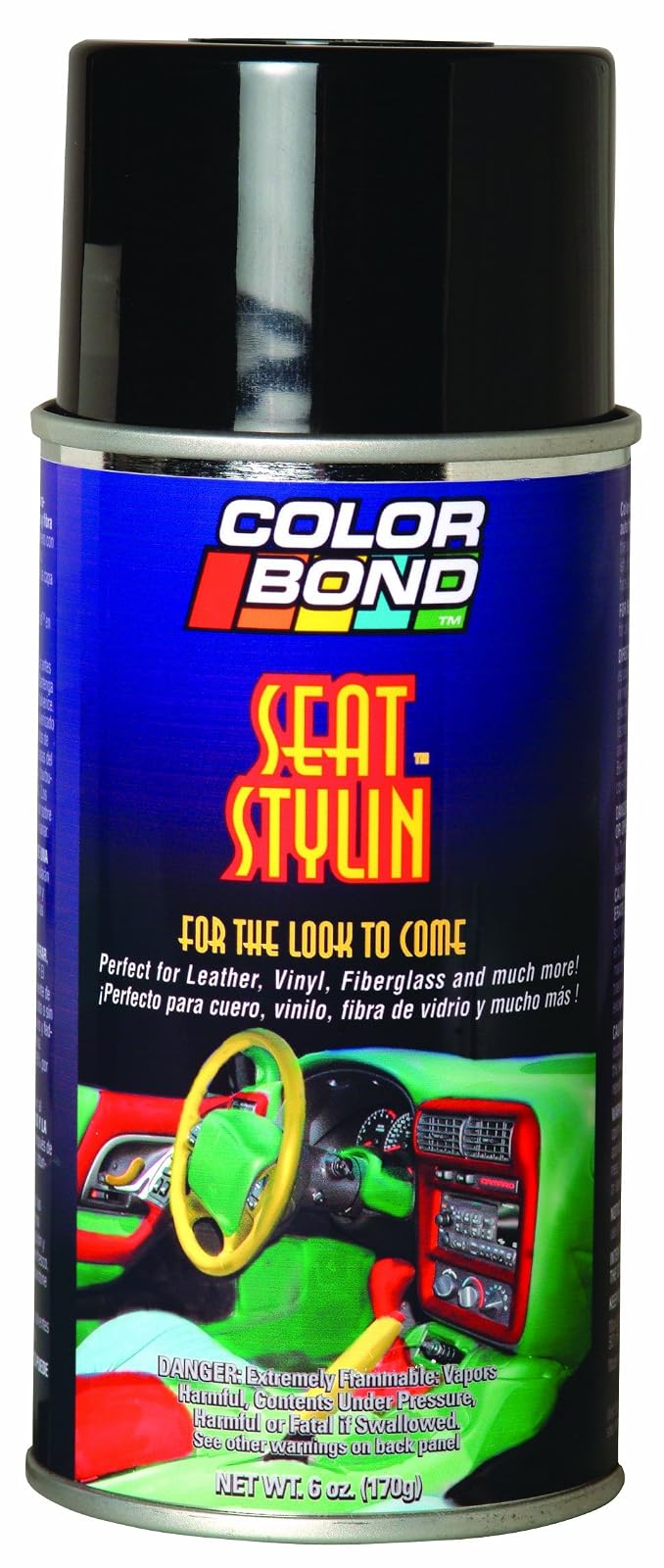 Color Bond #270, Cosmic Platinum, Pintura en Aerosol para retoque de Cuero, Vinilo y plástico Duro, 348gr