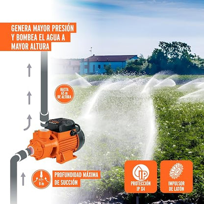 Truper Expert BOAP-3/4, Bomba eléctrica periférica para agua 3/4 HP uso agrícola